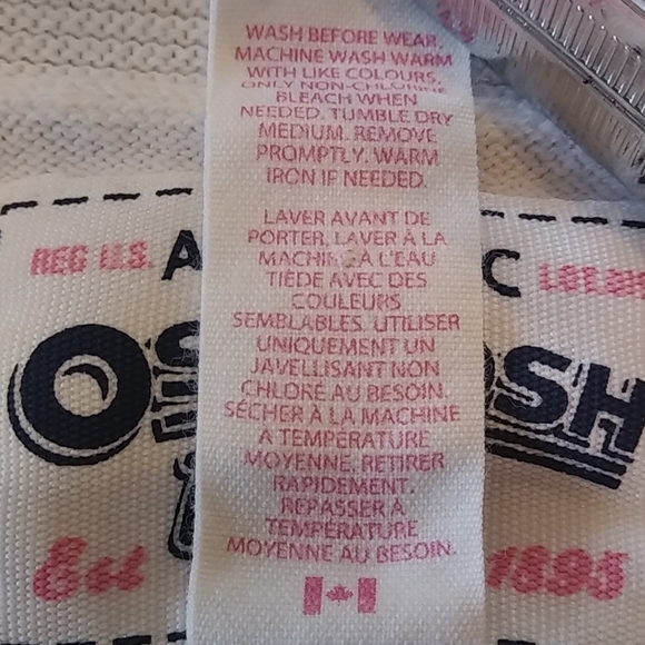 Oshkosh White Button Up Sweater - Picture 7 of 7